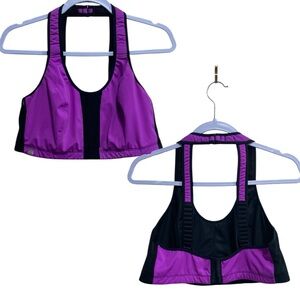 Livi Active Purple and Black Sports Bra